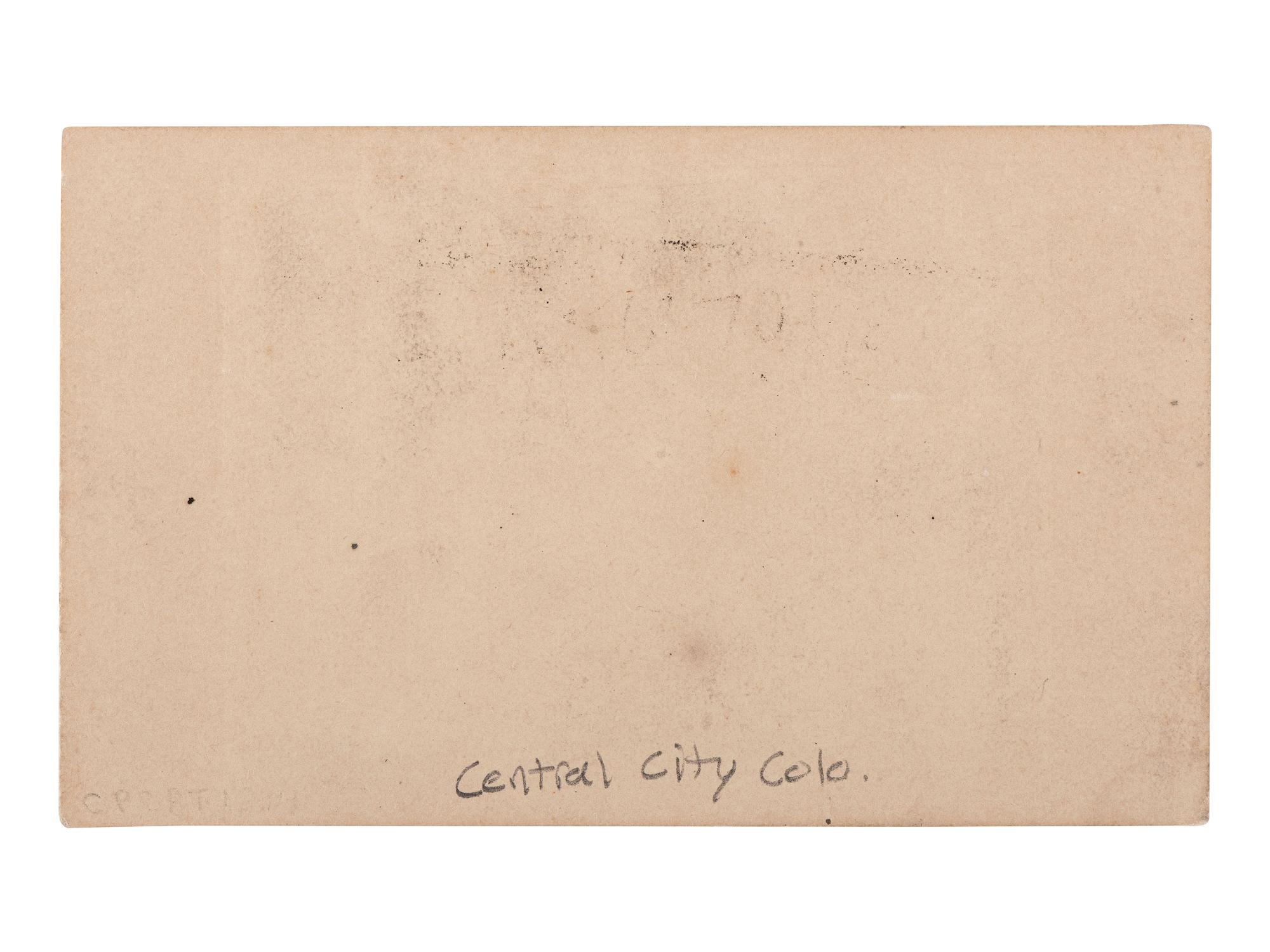 [COLORADO]. A group of 3 early photographs of Black Hawk and Central City, Colorado, by Chamberlain, Weitfle, and Wakely, comprising: