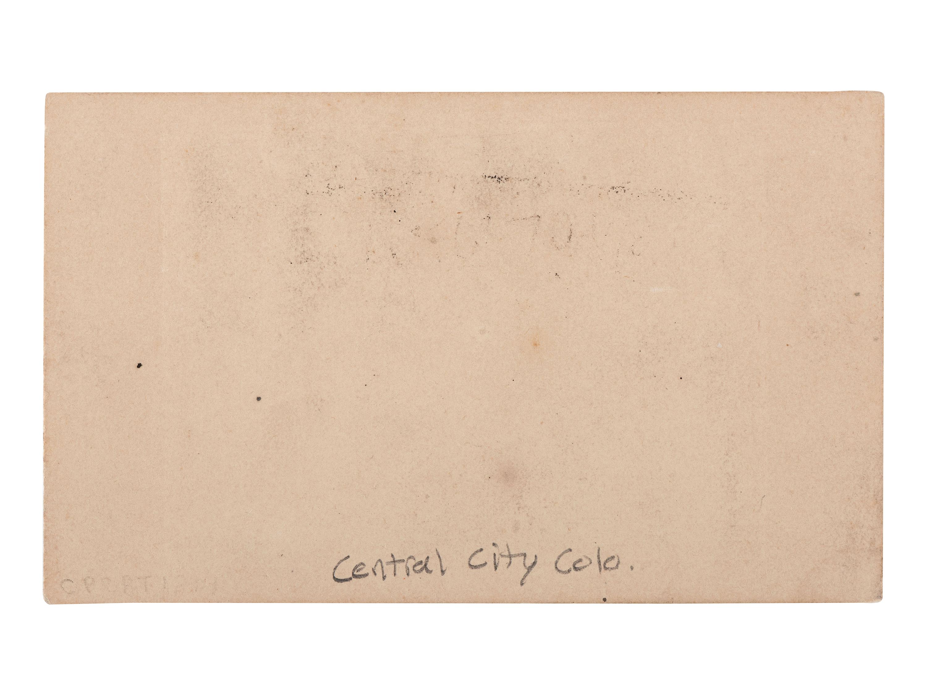 [COLORADO]. A group of 3 early photographs of Black Hawk and Central City, Colorado, by Chamberlain, Weitfle, and Wakely, comprising: