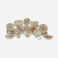 An Assembled Chinese Export Porcelain Rose Medallion Service 19th/20th century