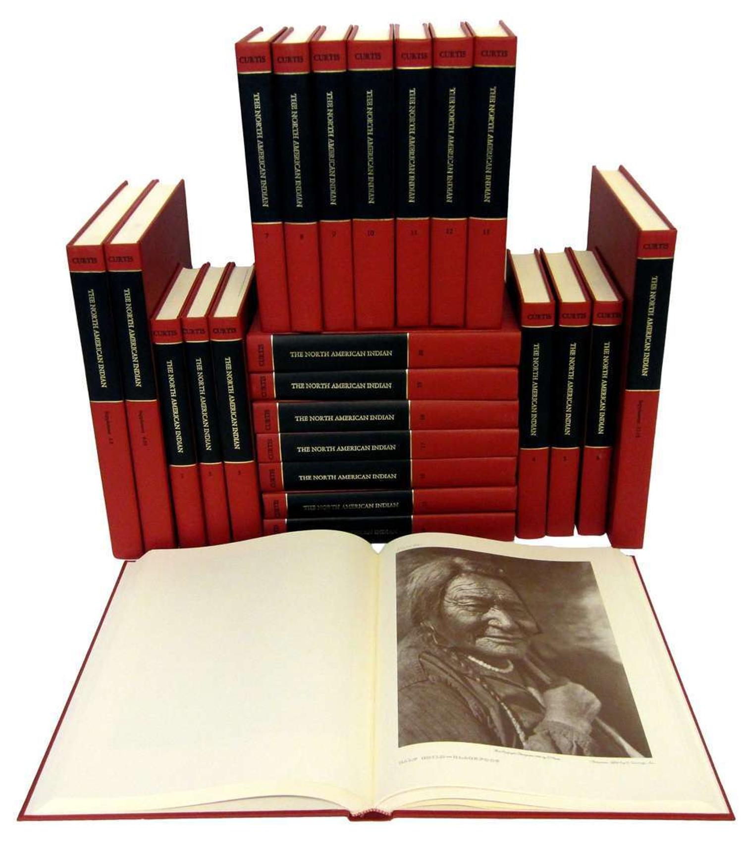 Curtis, Edward. The North American Indian: Being a Series of Volumes Picturing and Describing the Indians of the United States and Alaska johnson reprint corporation, 1970s