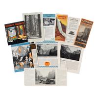 [Yosemite]. A group of 10 transportation guides, ca 1910s-1950s.