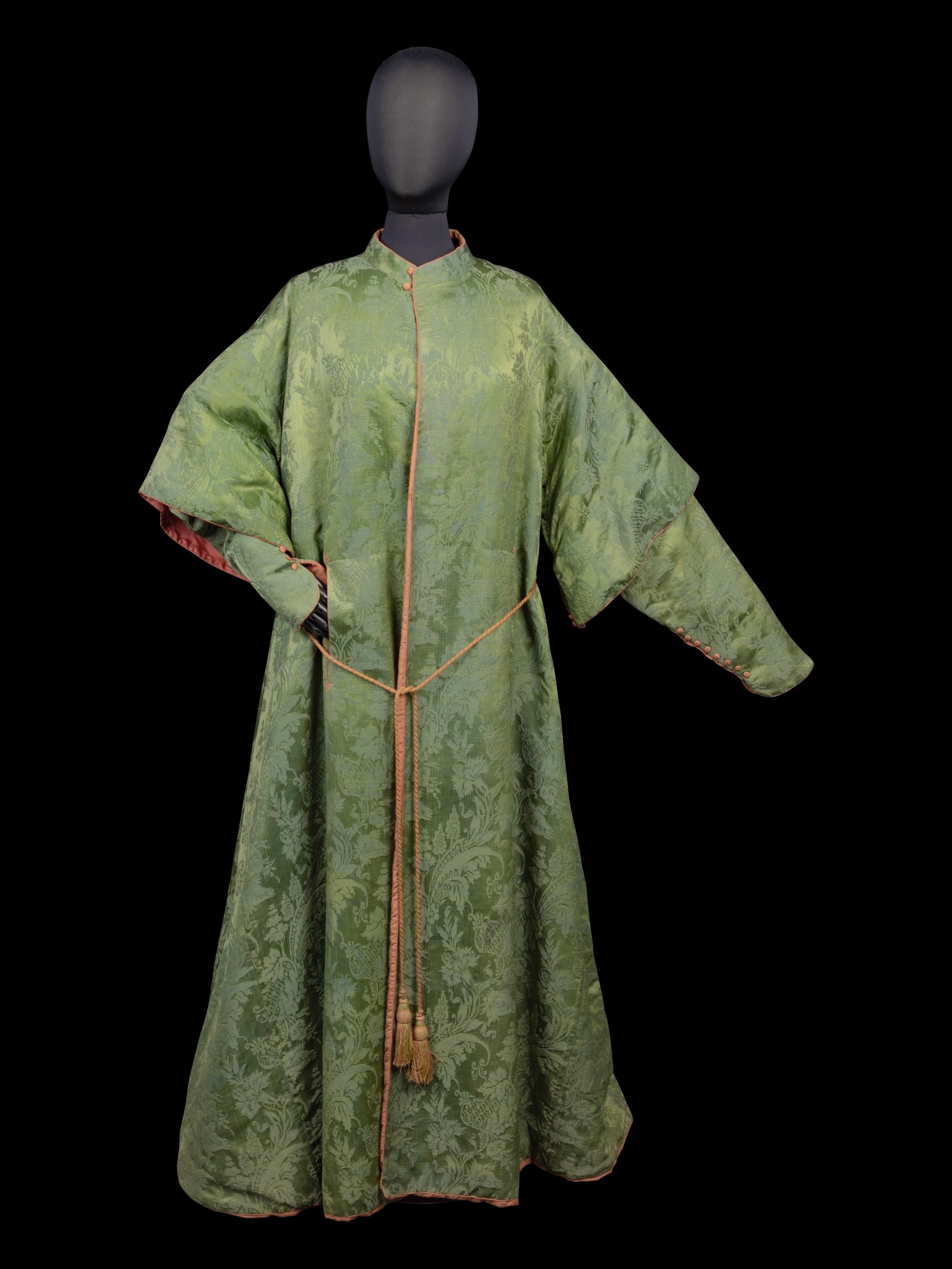 Victorian Quilted Dressing Gown, 1850-70s