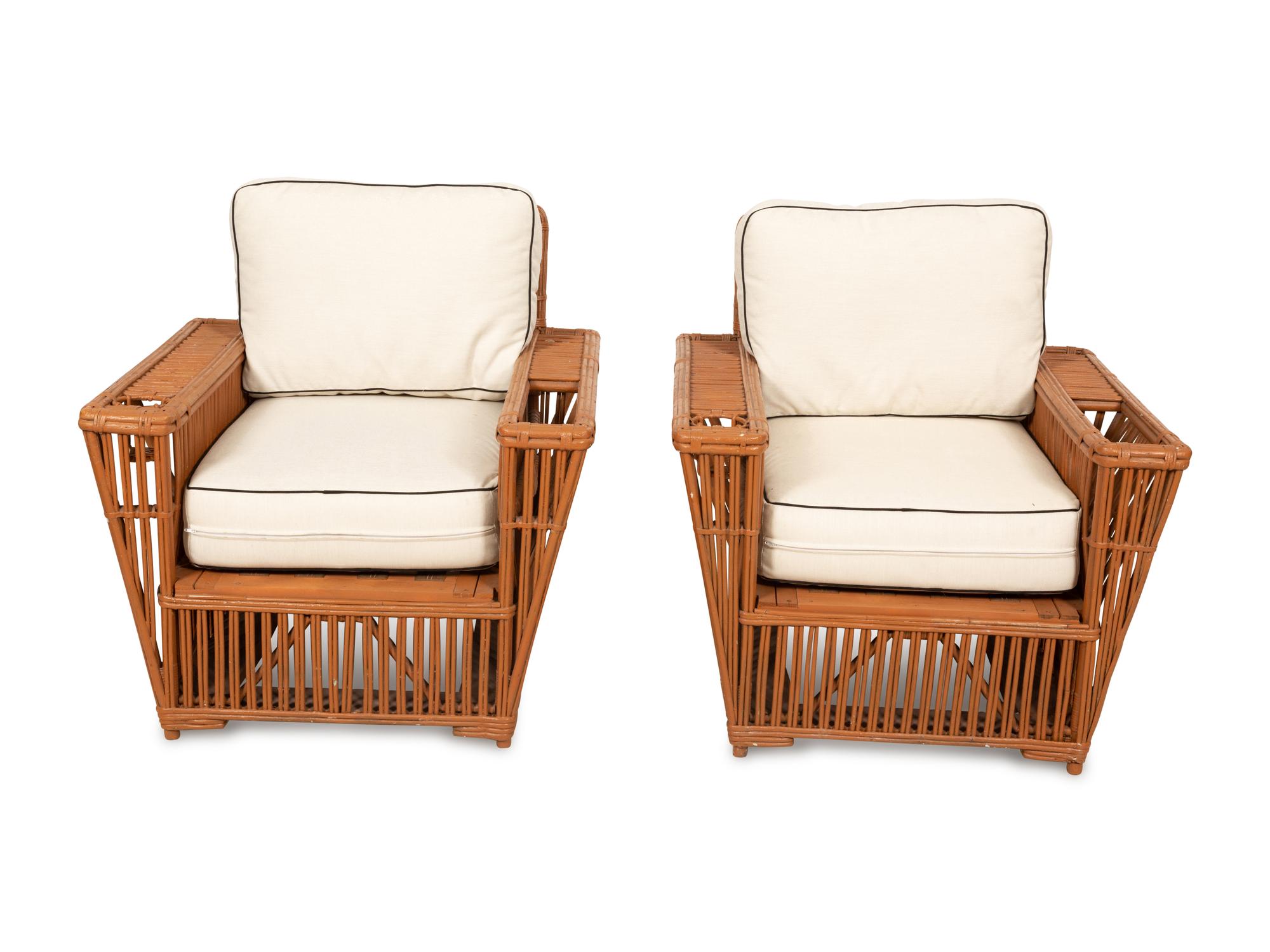A Presidents Stick Rattan Nantucket Seating Suite