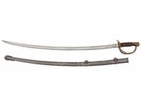 [CIVIL WAR]. US Model 1860 Light Cavalry saber. Manufactured by Ames, Chicopee, MA.