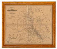 [GOLD RUSH]. EVANS, R. M. Official Map of the Washoe Mining Region... San Francisco: Britton & Co., 1860.