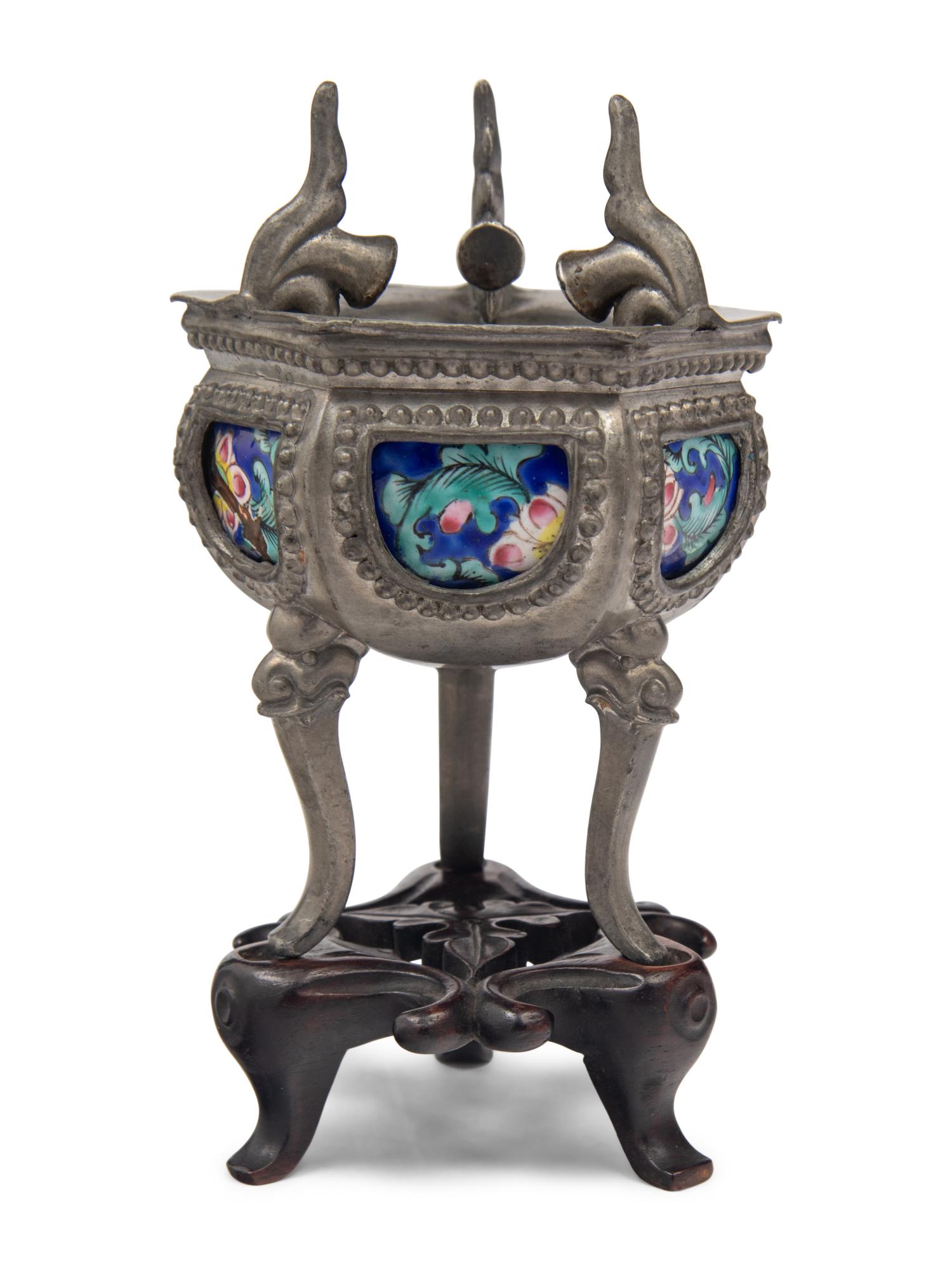 Three Chinese Silver and Pewter Scholar's Objects