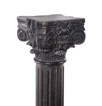 A Continental Carved Marble Pedestal