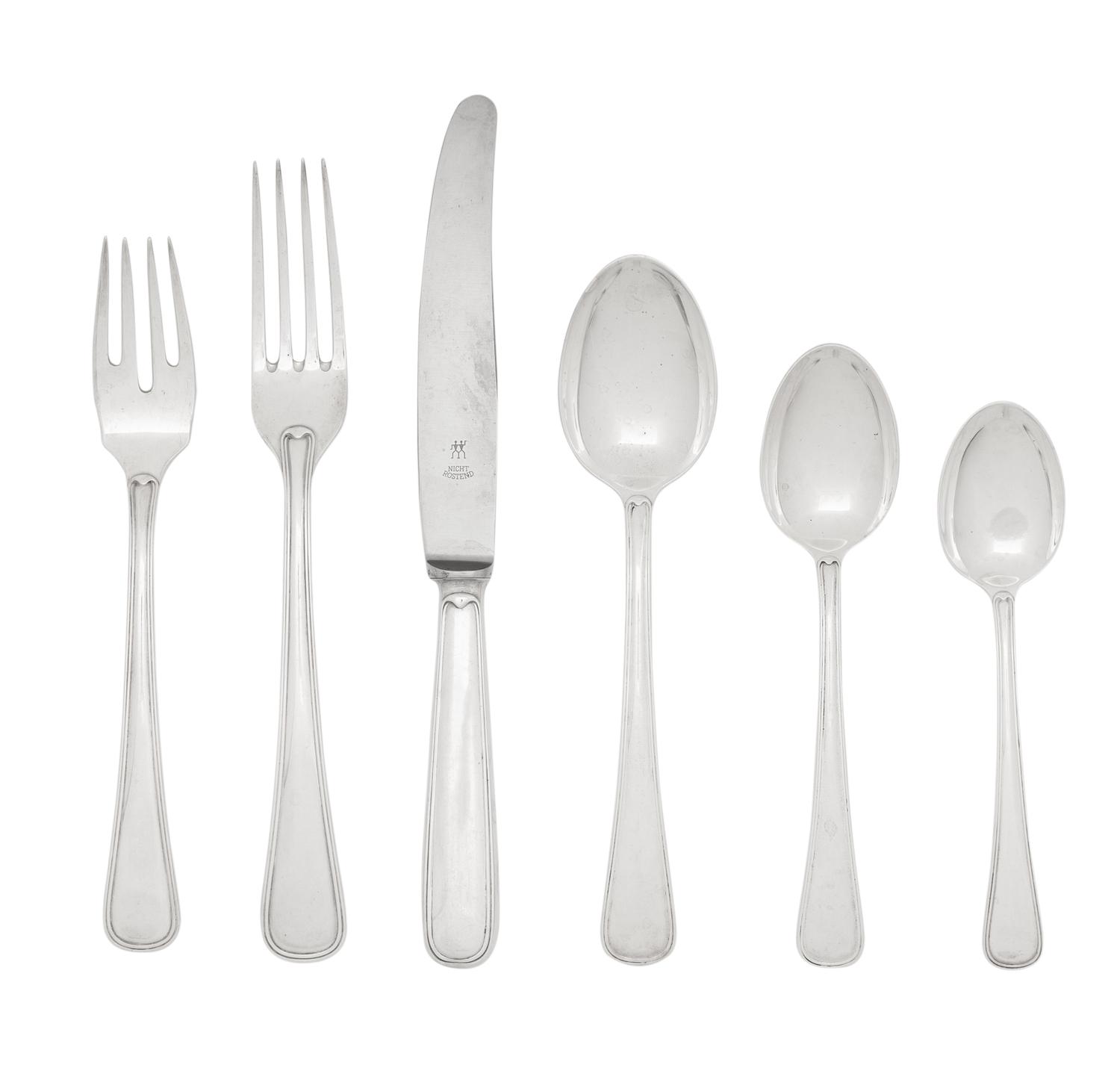 A Buccellati Silver Flatware Service