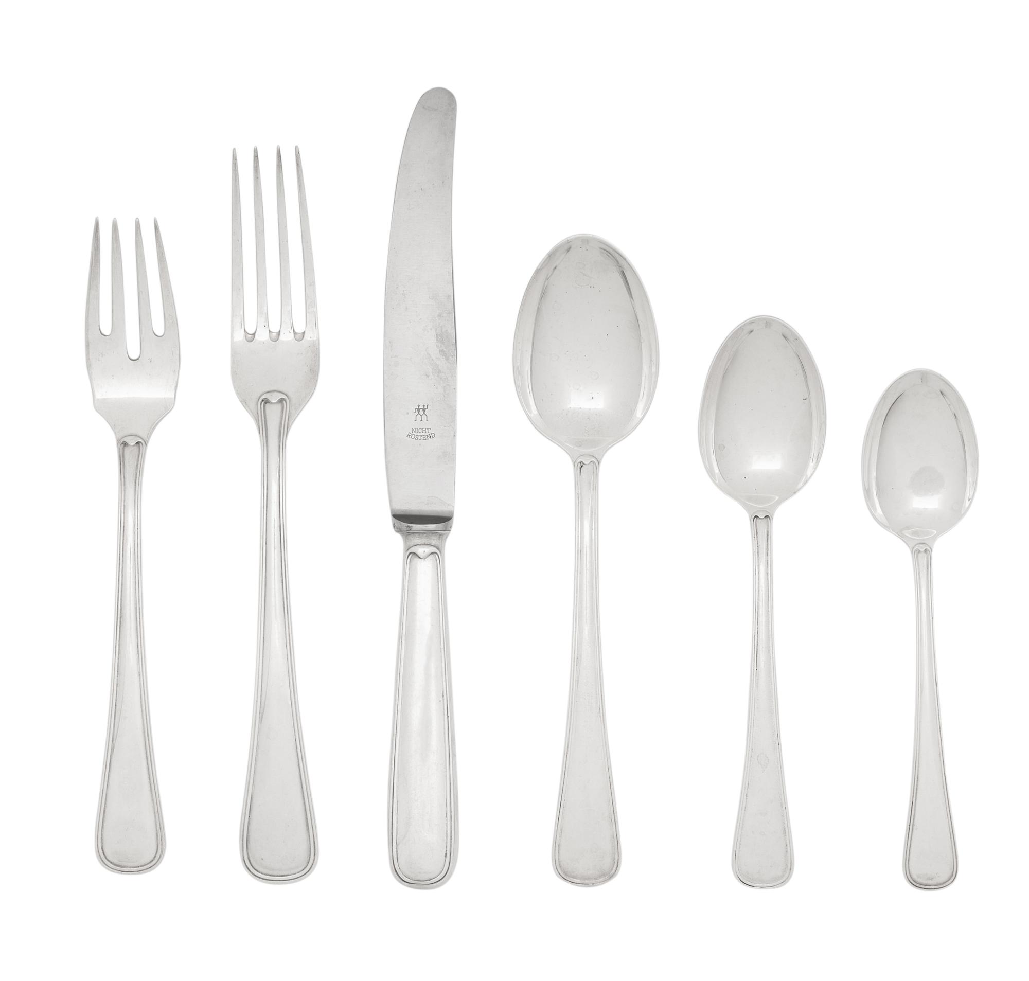 A Buccellati Silver Flatware Service