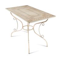 A Painted Metal Garden Table