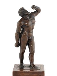A Continental Bronze Figure of a Male Figure, Possibly Hercules
