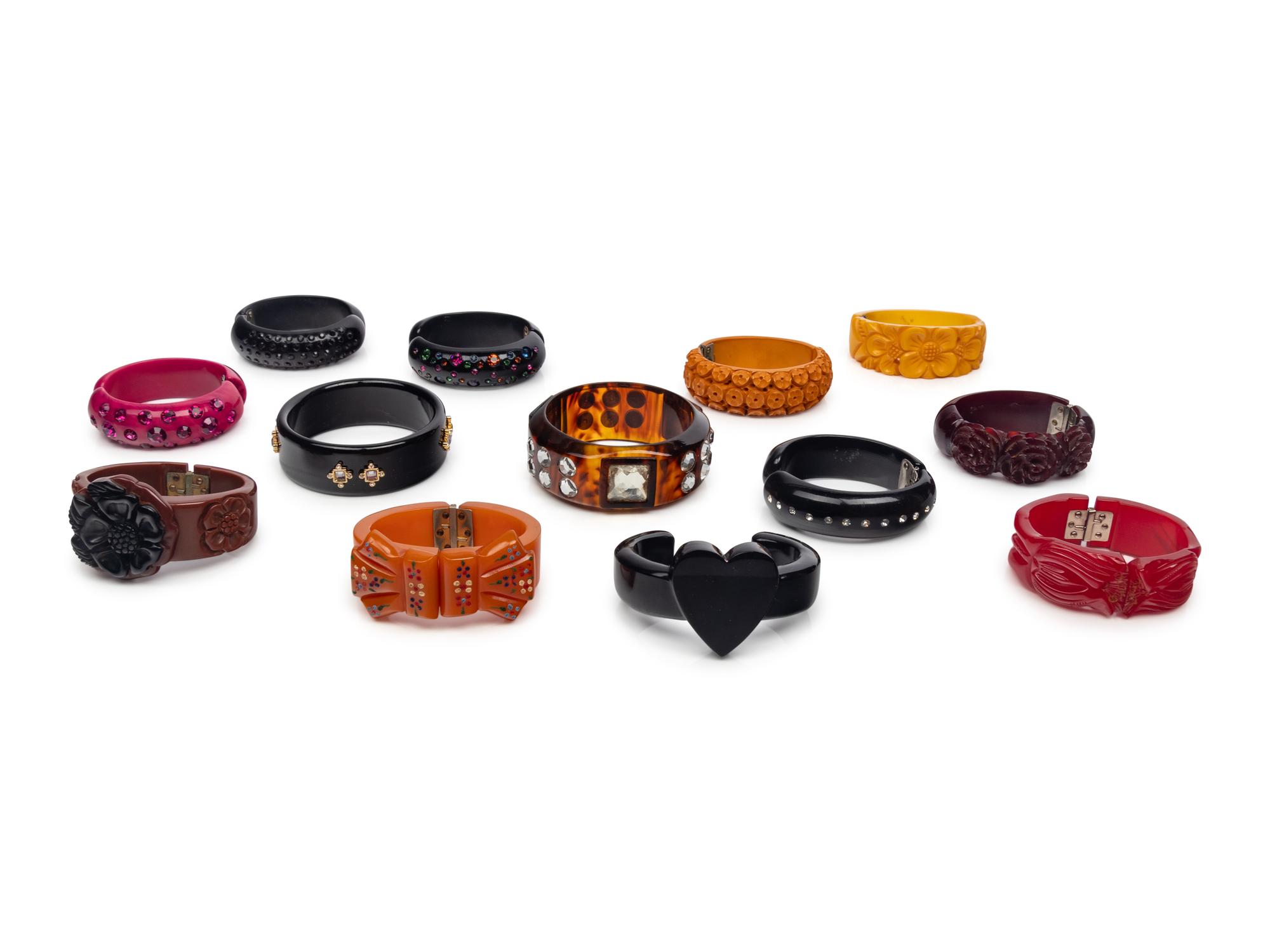 Fifty-Six Pieces of Bakelite Jewelry