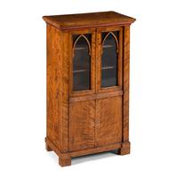 A Continental Satinwood Diminutive Cabinet