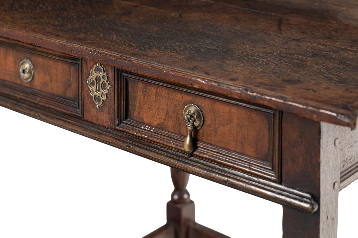 A William and Mary Oak Side Table