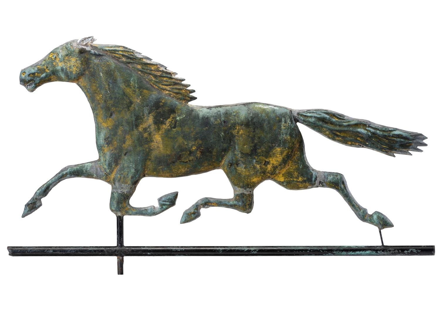 A Molded Copper Dexter Horse Weathervane