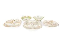 A Group of Five Continental Porcelain Serving Articles