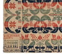Two Cotton and Wool Jacquard Coverlets