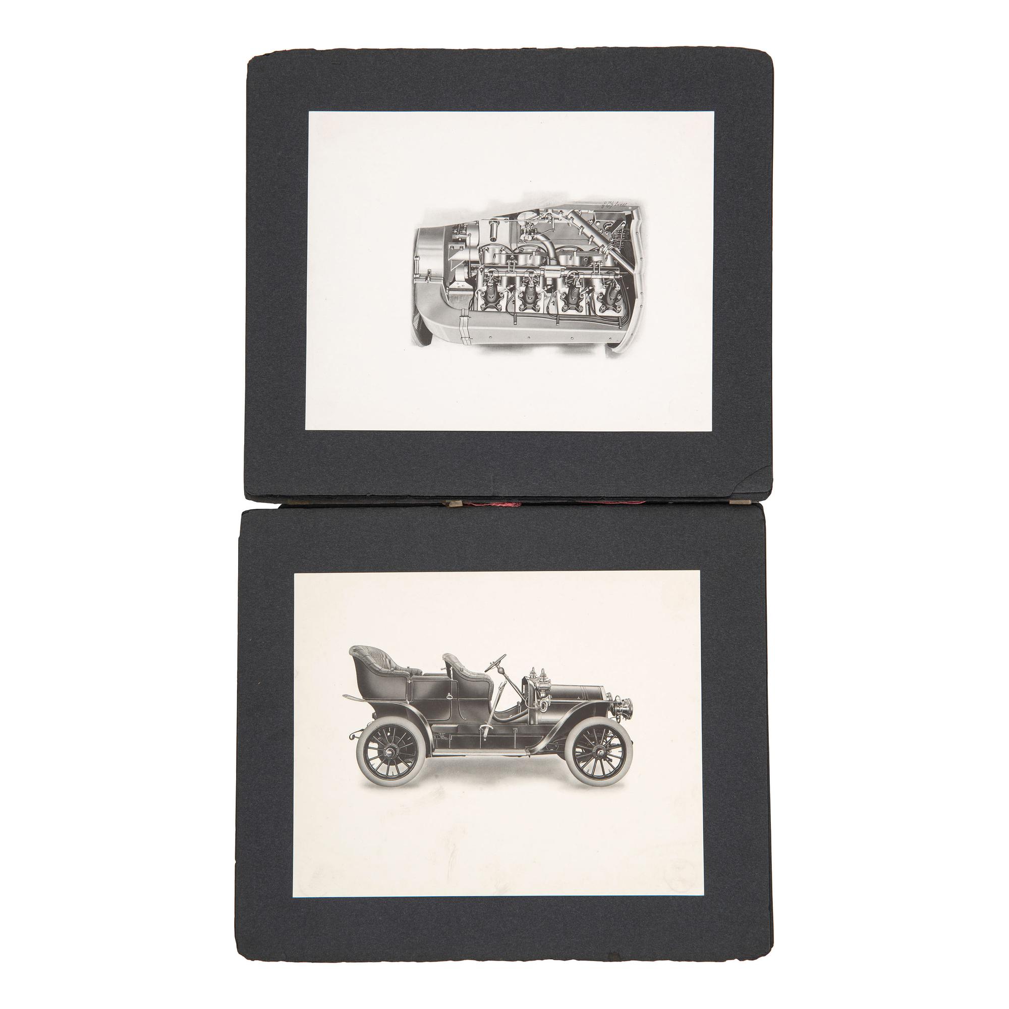 [EARLY PHOTOGRAPHY] -- [TRANSPORTATION]. A group of 59 photographs and engravings of vehicles, incl. bicycles and dirigibles.