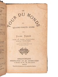 VERNE, Jules (1828-1905). Tour du monde en quatre-vingts jours . Paris: Pierre Jules Hetzel, [1873].
