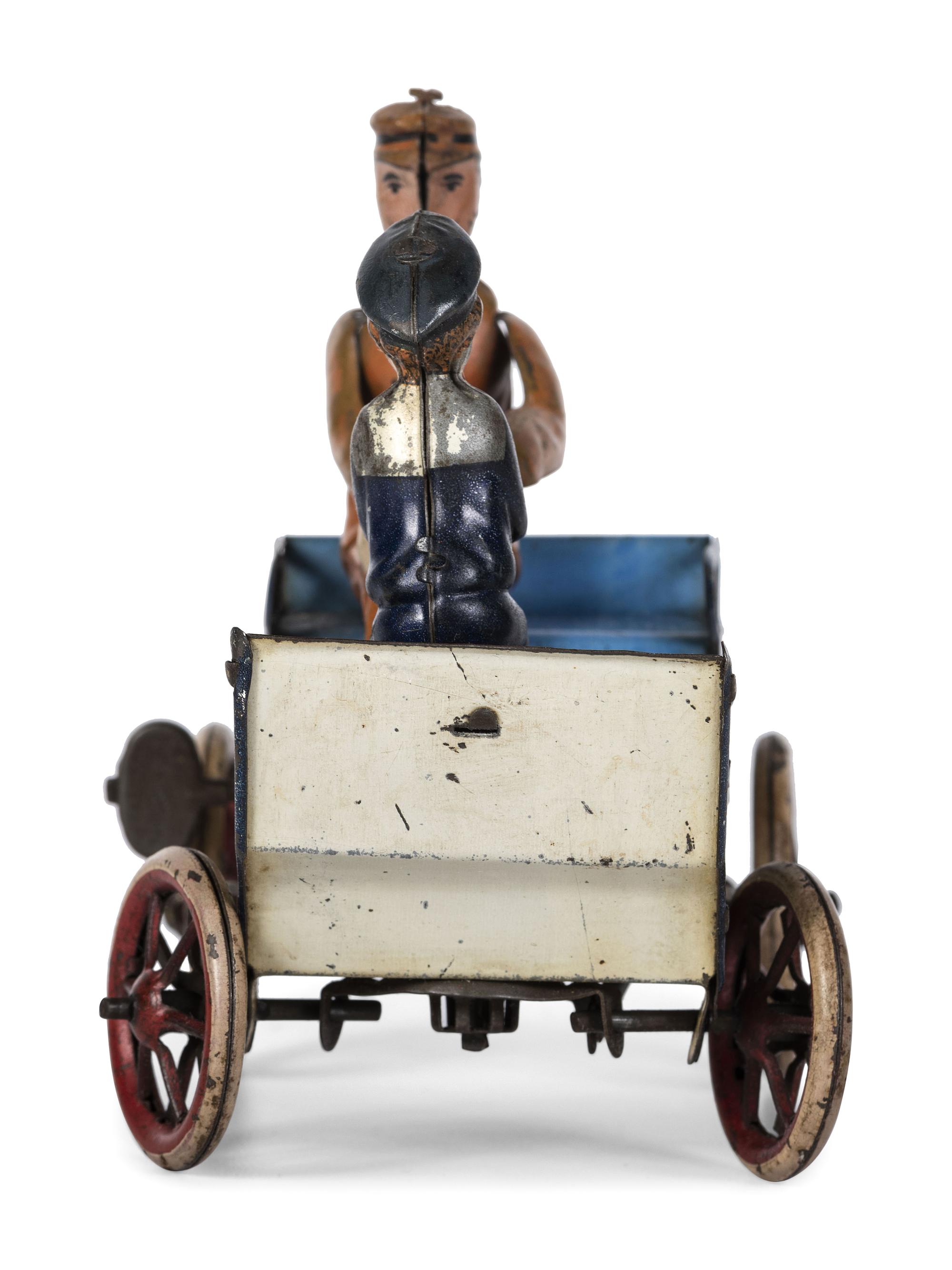 A Lehmann 'Naughty Boy' Tin Lithograph Windup Toy Car