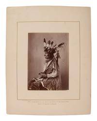 [GARDNER, Alexander (1821-1882), or William Henry JACKSON (1843-1942)]. Albumen photograph of Medicine Bear, Yankton Dakota. [Washington, DC. 1872].