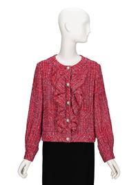 Chanel, Red Tweed Cardigan Jacket