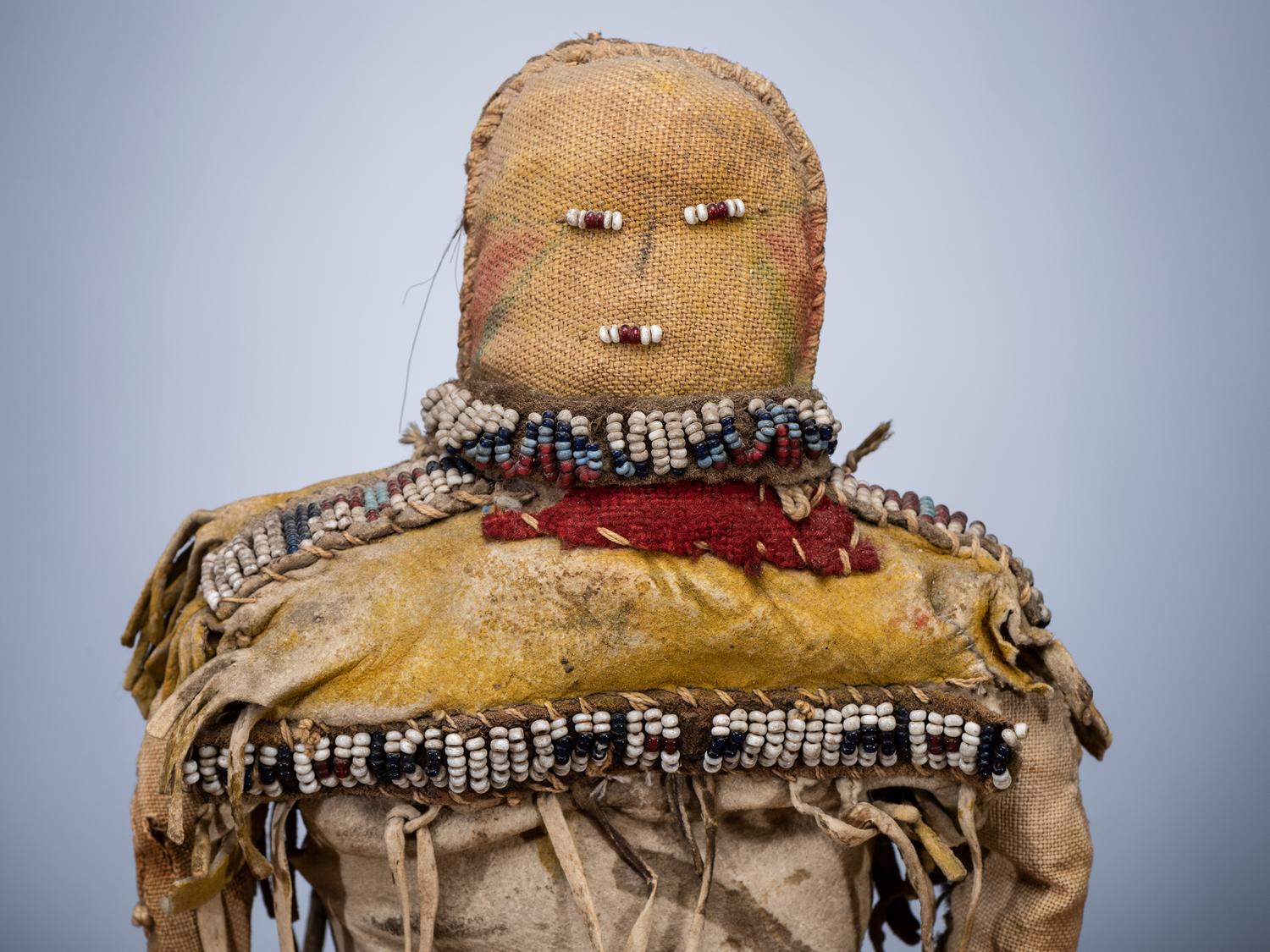 Cheyenne Doll, with Painted Dress