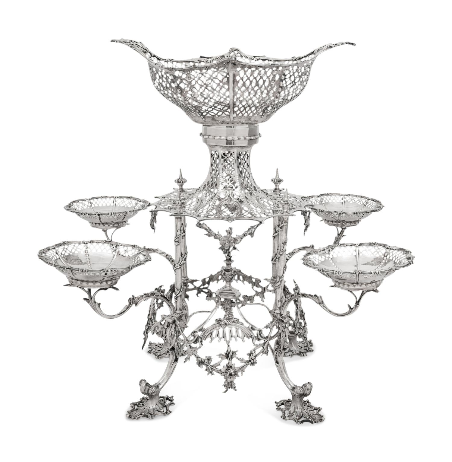 A George III Silver Epergne