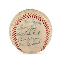 A 1957 San Diego Padres Team Signed Autograph Baseball
