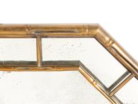 A Giltmetal Simulated Bamboo Mirror