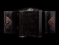 A Japanese Gilt Wood Traveling Shrine with Buddha