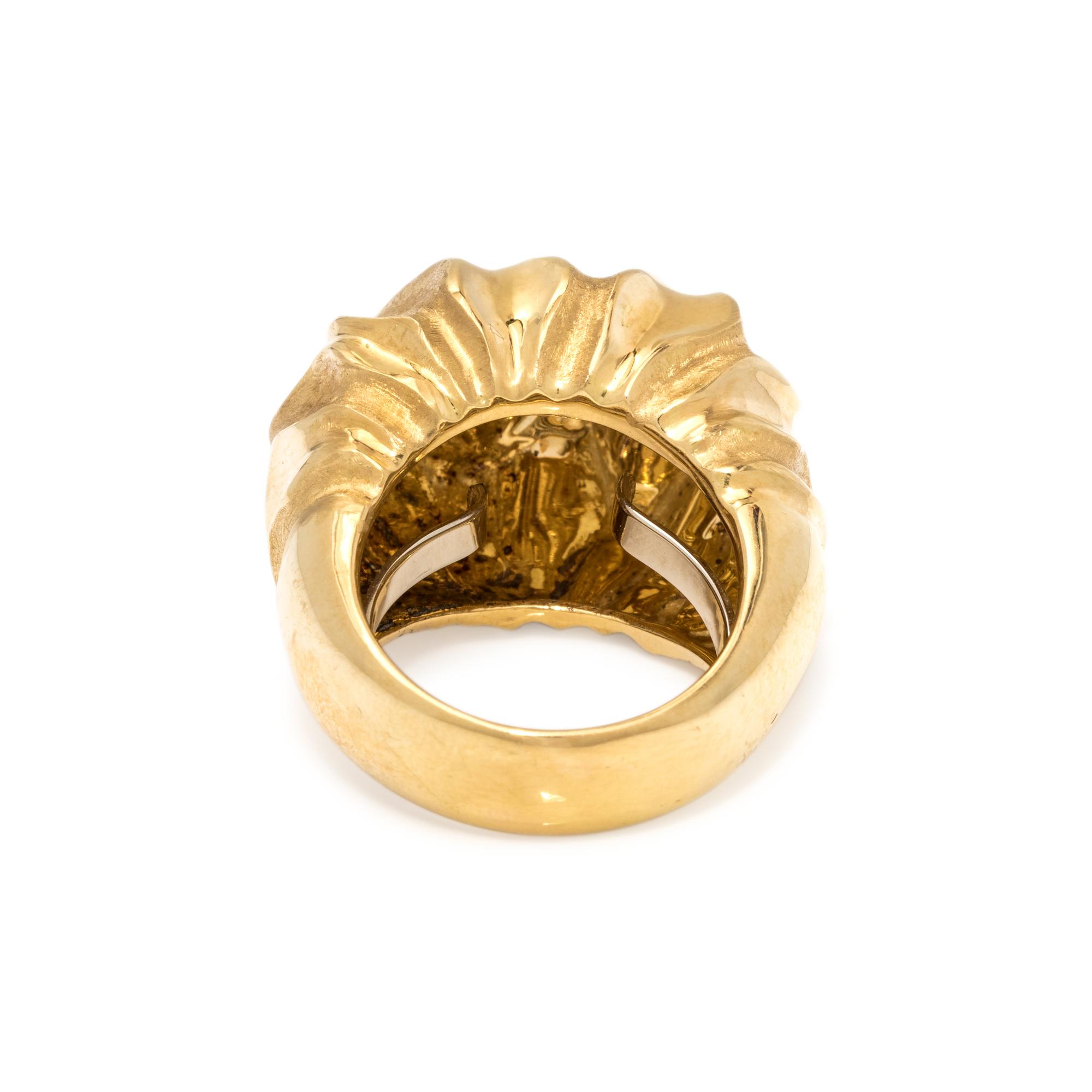 NICHOLAS VARNEY, YELLOW GOLD RING