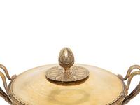 A French Parcel Gilt Silver Three-Piece Table Garniture