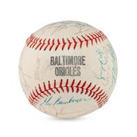 A 1968 Baltimore Orioles Team Signed Autograph Baseball