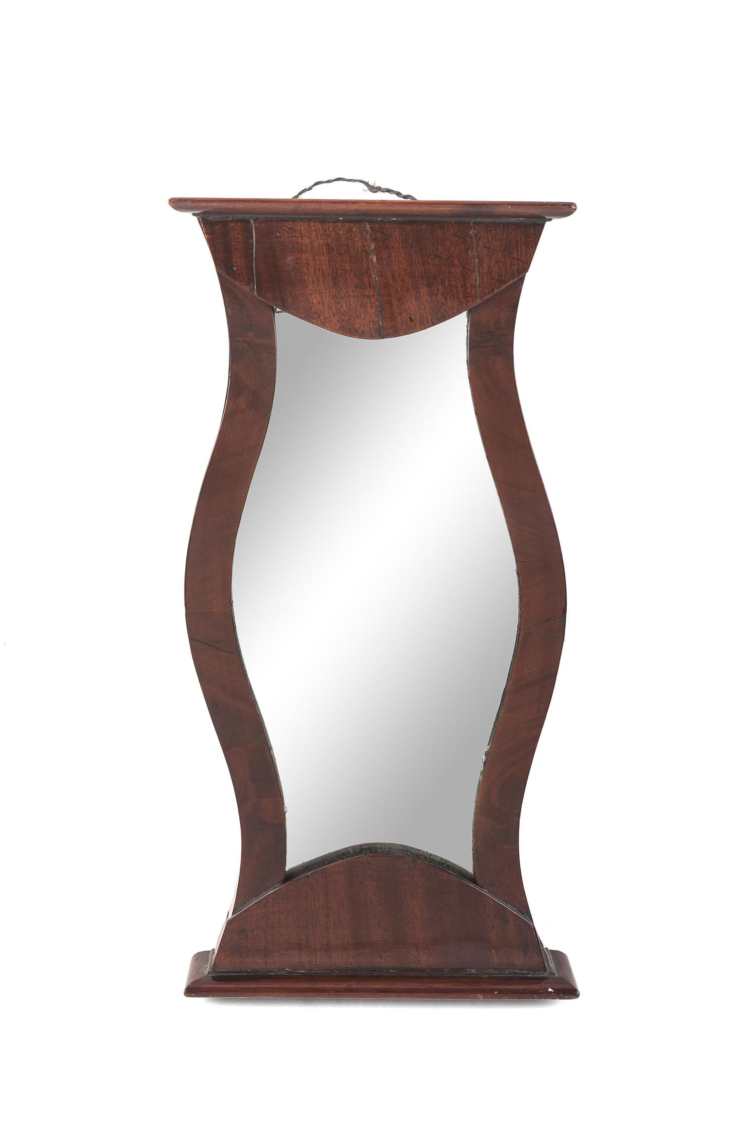 A Continental Mahogany Mirror