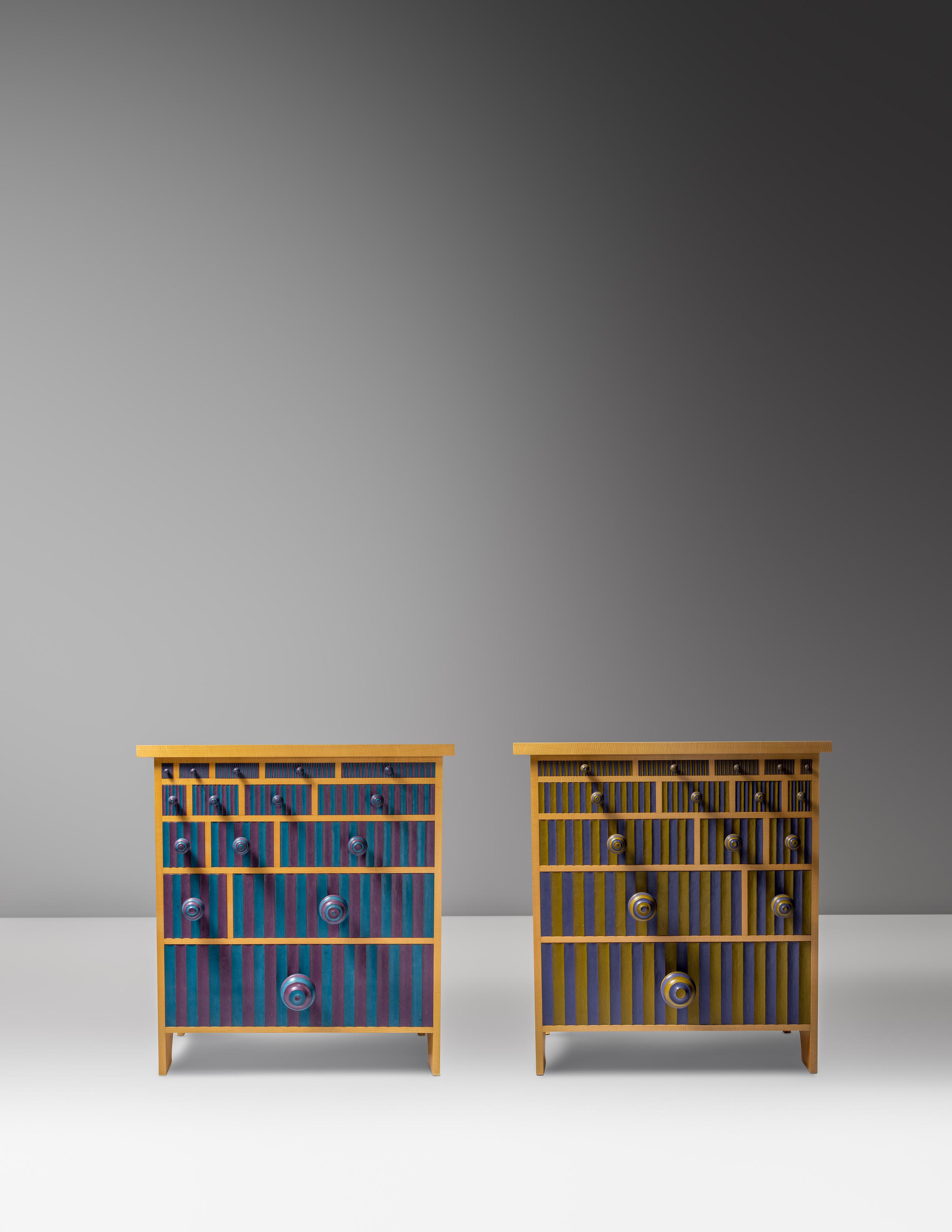 Pair of Reading Backwards and Reading Forwards Dressers