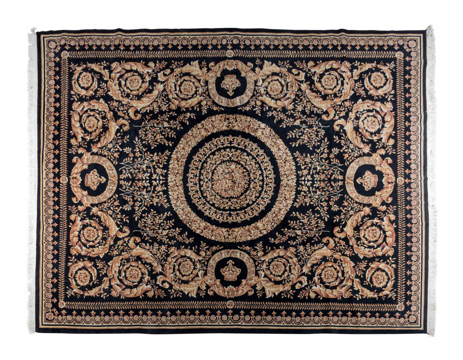 A Versace Patterned Rug