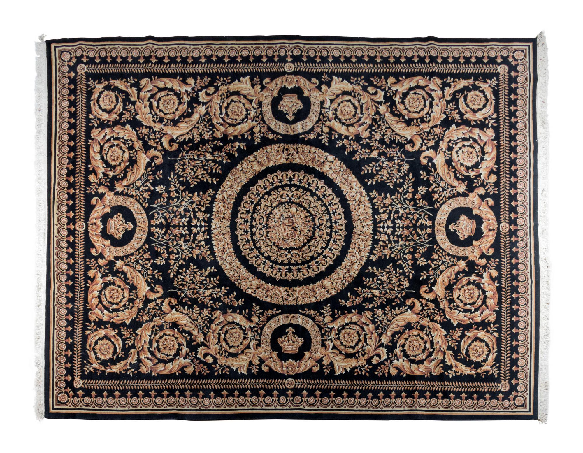 A Versace Patterned Rug