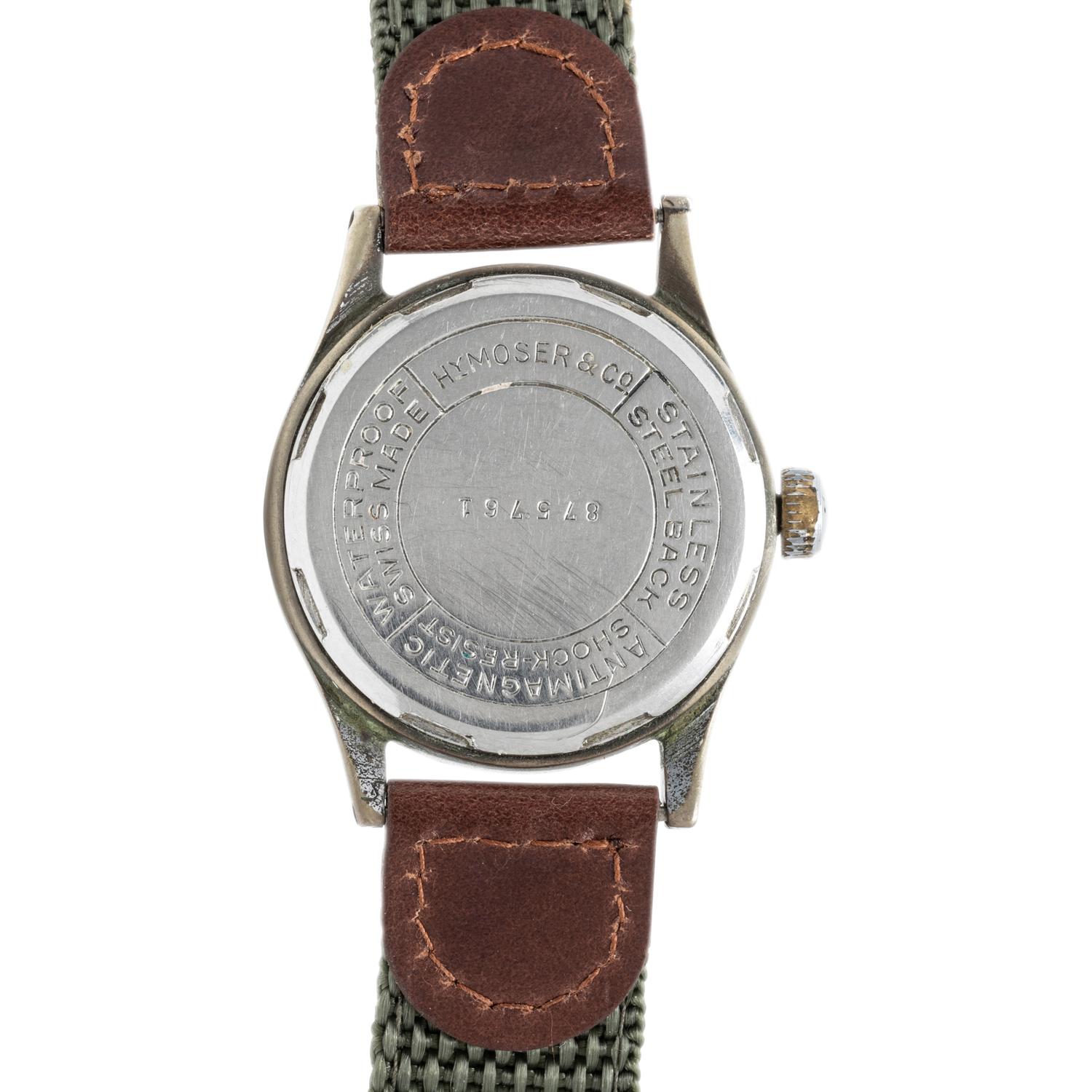 H.Y. MOSER & CIE, REF. 875761 STAINLESS STEEL VINTAGE MILITARY WATCH