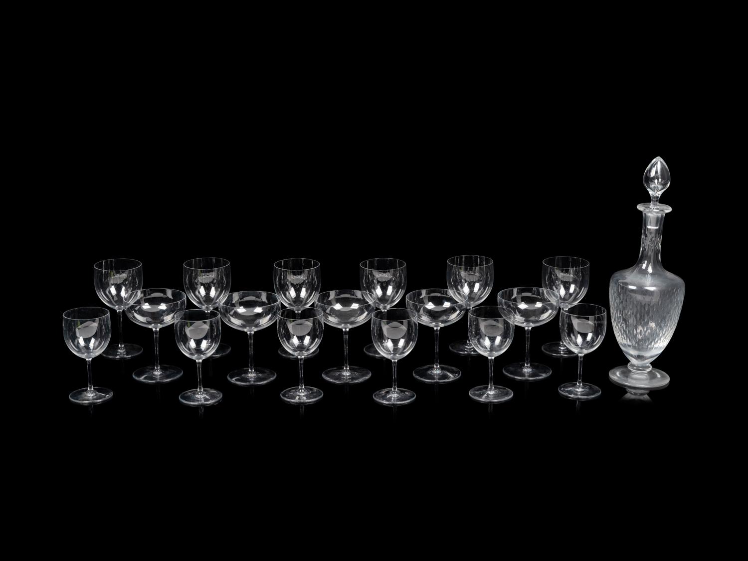 A Baccarat Stemware Service