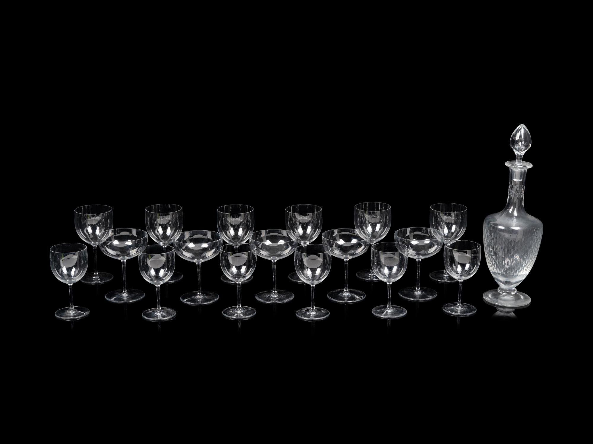 A Baccarat Stemware Service