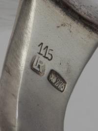 A Latvian Silver-Mounted Cut Glass Tankard, Likely Mark of L. Rosental, Riga, 20th Century, the lid with a foliate cartouche and rim ab