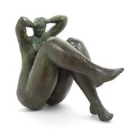 A Bronze Figure Height 12 inches. — ELLA TULIN (AMERICAN, 1931 - 2006)