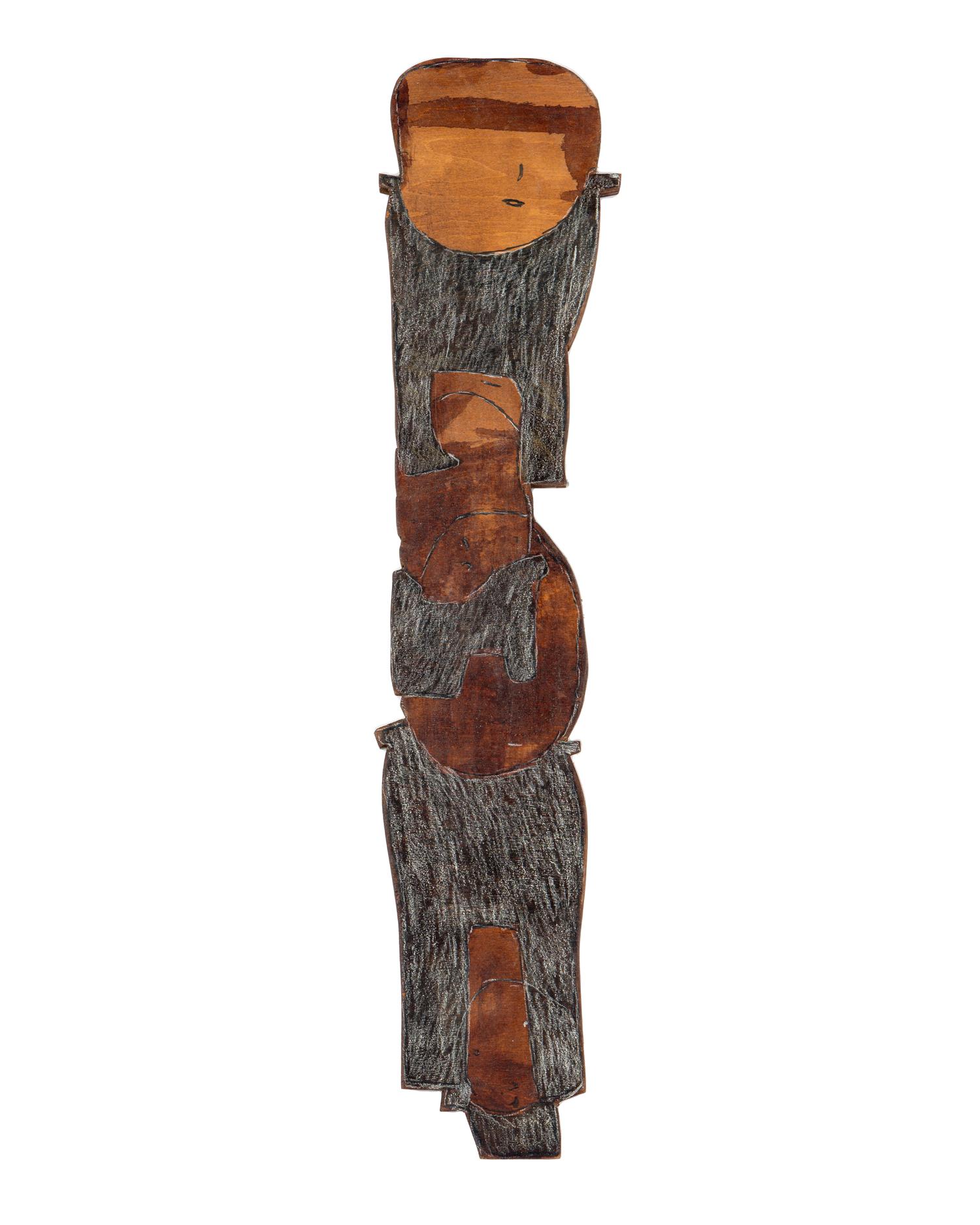 Untitled (Abstract Figures) (three works)