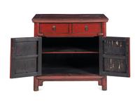 A Pair of Chinese Painted Cabinets