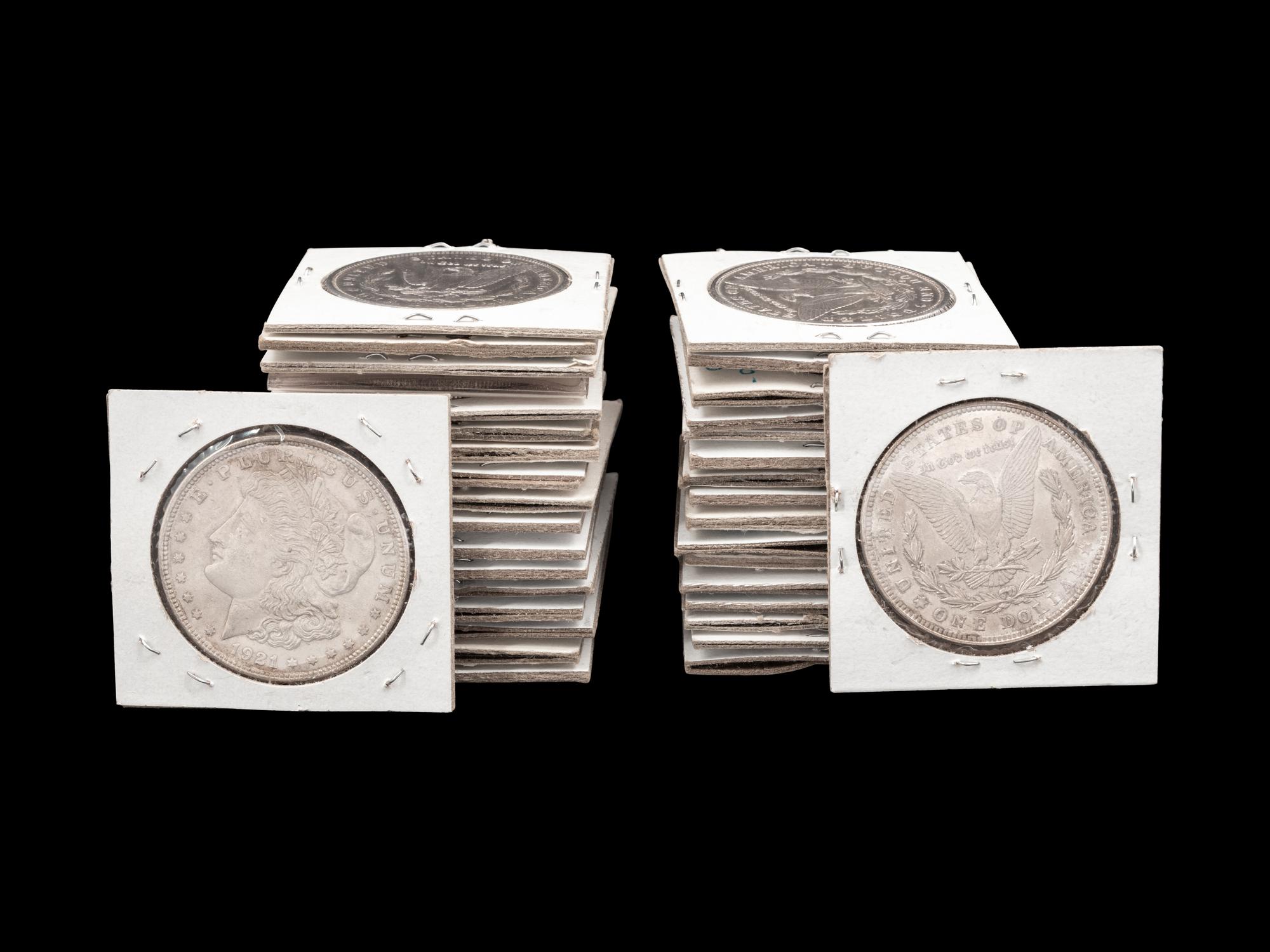 Thirty-Five Morgan $1 Coins