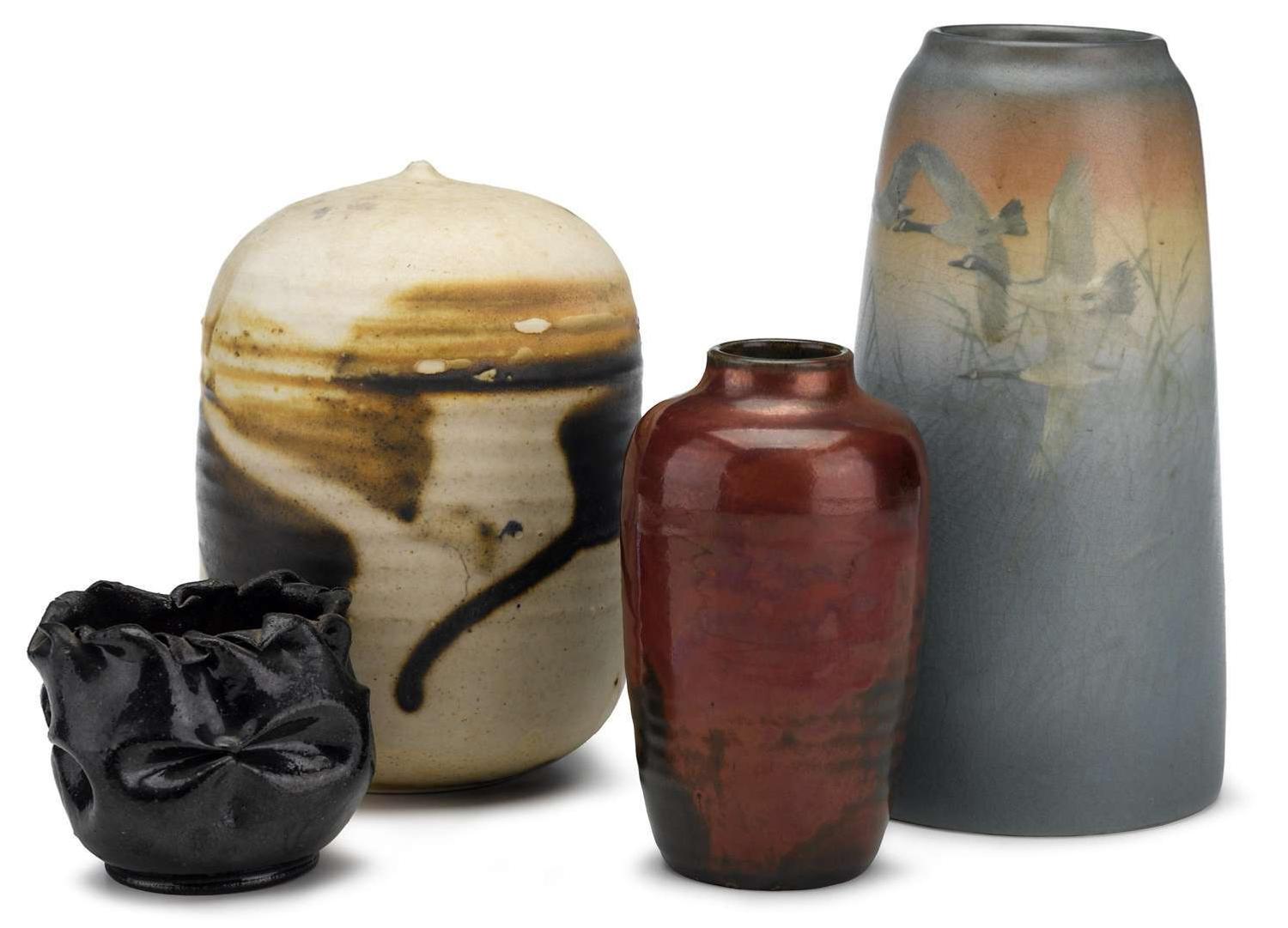 Arts and Crafts pottery vase newcomb college pottery, new orleans, la, late 19th/early 20th century