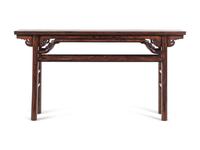 A Carved Nanmu Scroll Table