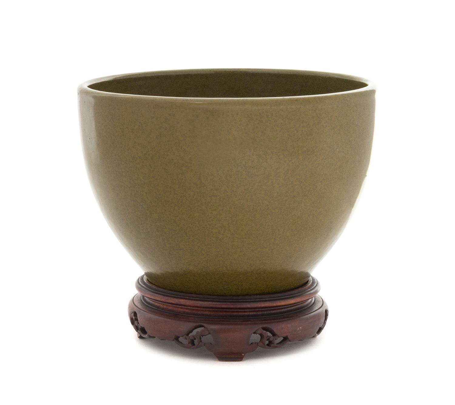 A Teadust Glazed Porcelain Jardiniere — 19TH/EARLY 20TH CENTURY