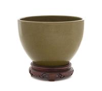 A Teadust Glazed Porcelain Jardiniere — 19TH/EARLY 20TH CENTURY